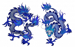 Jingdezhen Blue and white pottery Chinese dragon Clip art - Free ...