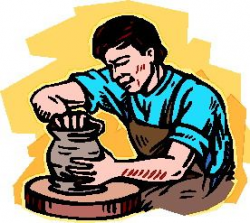 making clay pottery on the Pottery Wheel | Clip art » Making ...