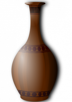 Clipart - Brown vase clipart.
