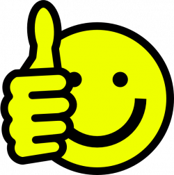 Happy Face Clip Art Thumbs Up