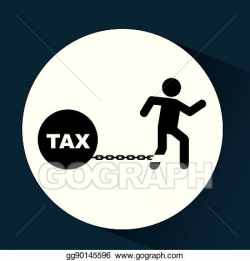 EPS Illustration - Business financial burden taxes icon ...