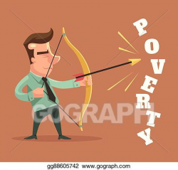 EPS Vector - Stop poverty. Stock Clipart Illustration ...