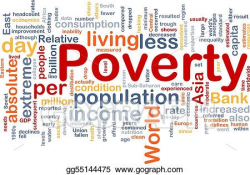 Clipart - Poverty word cloud. Stock Illustration gg55144475 ...