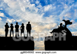 Stock Illustration - Social inequality between rich poor ...