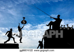 Stock Illustration - Social inequality. rich and poor people ...