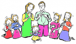 Family praying together clipart clipart images gallery for ...