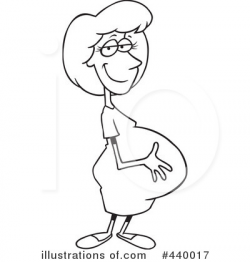Pregnant Clipart #440017 - Illustration by toonaday