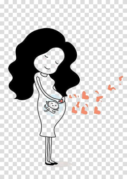 Pregnant woman illustration, Mother Pregnancy Family ...