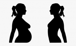 Pregnancy Clipart Pregnant Woman Icon - Pregnant And Non ...