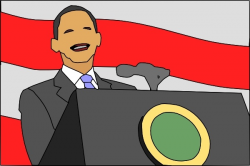 President Giving Speech clip art Free vector in Open office drawing ...
