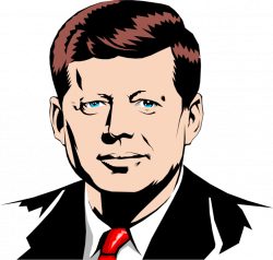 John F. Kennedy, 35th American President - Vector Image