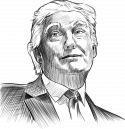 Clipart - Donald Trump Sketch