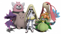 Aether President Lusamine and co. by TheAdorableOshawott on DeviantArt