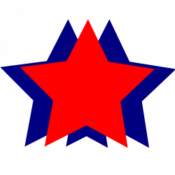 Red White And Blue Stars Clipart