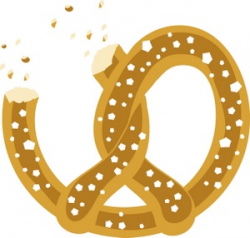 A Salted Pretzel With A Bite Taken Out Of It | Weather Clipart