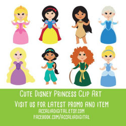 Princess Clip art, Cute princess sticker, princess party ...