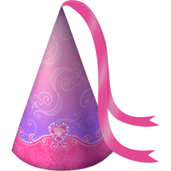 UPD Disney Princess 'Sparkle & Shine' Party Cone Hats (4ct), One Size,  Multicolor