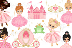 Pink Princess Clipart Fairytale Clip Art (graphics images)