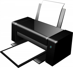 Black Clipart Printer transparent PNG - StickPNG
