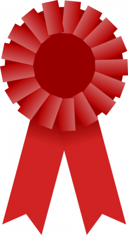 Clipart - Award Ribbon -- Red
