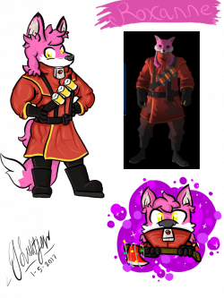 Drawn Out Loadout #1: Fox Pyro (Roxanne) by AnimaniaCrafter on ...