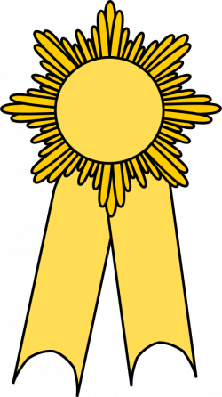 Clipart - Prize ribbon gold