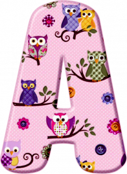✿**✿*A*✿**✿* | Owls | Pinterest | Owl, Alphabet letters and Clip art