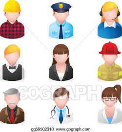 EPS Vector - Web icons - professional people 2. Stock ...