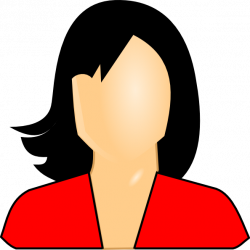 Red Female Icon Clip Art at Clker.com - vector clip art online ...
