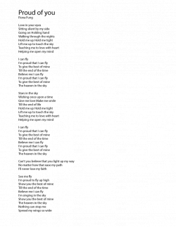 Proud of you lyrics | proud of you | Pinterest