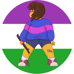 Frisk ||| Nonbinary / Genderqueer Flag ||| Undertale Fan Art by ...