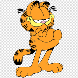 Garfield standing illustration, Garfield Proud transparent ...