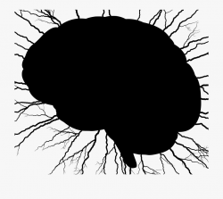 Brain Storm Silhouette Black Png Free - Transparent ...