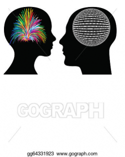 Vector Clipart - Different ways of thinking. Vector ...
