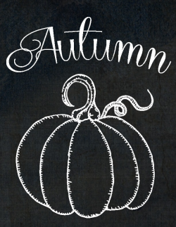 Free Printables ~ Chalkboard Autumn Pumpkin - Domestically ...