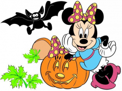 Disney Halloween Minnie Mouse with Pumpkin Wallpaper ...