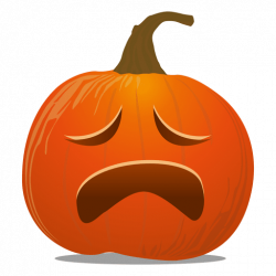 Cry pumpkin emoticon - Transparent PNG & SVG vector