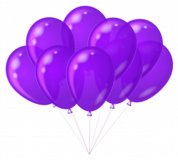 Transparent Purple Balloons Clipart | Gallery Yopriceville - High ...