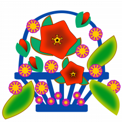 Clipart - Flower Basket