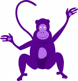 Purple Monkey Clipart (28+)