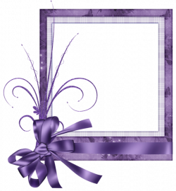 Purple Heart Frames | Cute Purple Transparent Frame with Bow ...