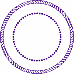 Dark Purple Rope Frame Clip Art at Clker.com - vector clip art ...