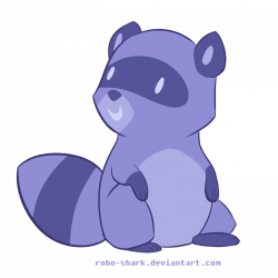 Purple Raccoon by Robo-Shark on DeviantArt