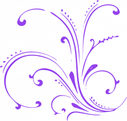 Purple Butterfly Scroll Clip Art at Clker.com - vector clip art ...
