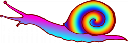 Clipart - Colourful snail