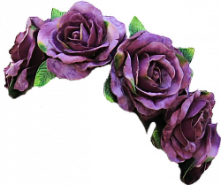 vintage flowers flowercrown purple violet crown...