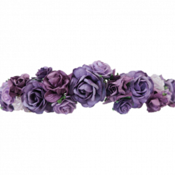 crown flowercrown flowerheadband purple...