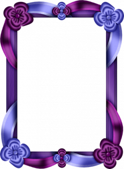 Transparent Purple Frame | Purple and Blue Transparent Photo Frame ...