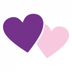 Pink purple hearts icon - Transparent PNG & SVG vector