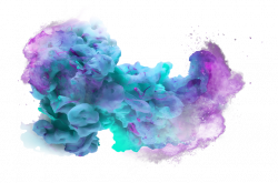 blue purple smoke color ink paint explosion freetoedit...